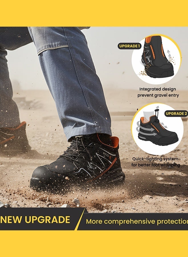 D.D.Star Steel Toe Shoes for Men Lightweight Safety Shoes Comfortable Puncture Proof Slip On Indestructible Work Shoes and Fashion Sneakers. - Image 2